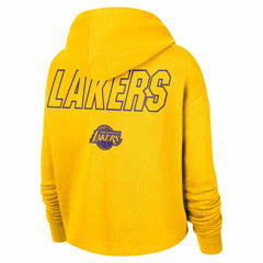 Nike Los Angeles Lakers Women's Courtside Cropped Pullover Hoodie