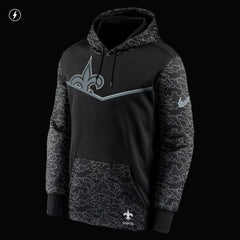 RFLCTV Chevron Pullover Hoodie - New Orleans Saints Hoodies