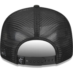 Black Miami Marlins New Era Street Trucker 9FIFTY Snapback Hat