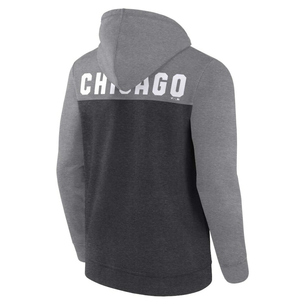 Heathered Charcoal/Heathered Gray Chicago White Sox Fanatics Blown Away Full-Zip Hoodie