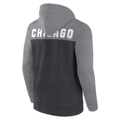 Heathered Charcoal/Heathered Gray Chicago White Sox Fanatics Blown Away Full-Zip Hoodie