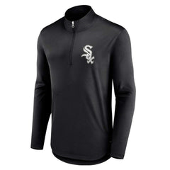 Black Chicago White Sox Fanatics Tough Minded Lightweight Quarter-Zip Pullover