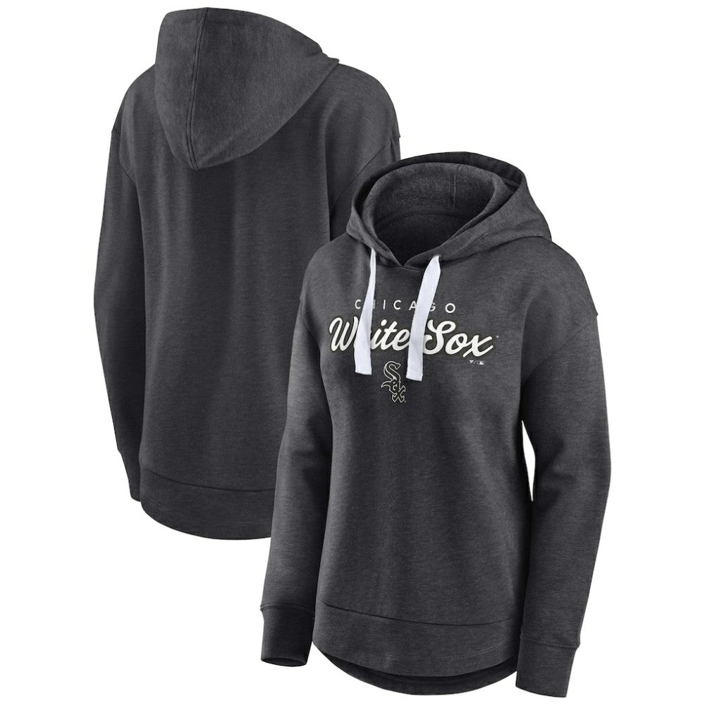 Heather Charcoal Chicago White Sox Fanatics Women's Set to Fly Pullover Hoodie