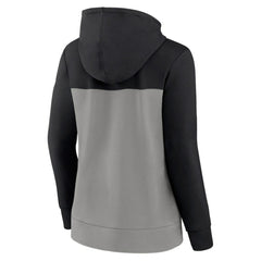 Black/Gray Chicago White Sox Fanatics Women's Take The Field Colorblocked Hoodie Full-Zip Jacket