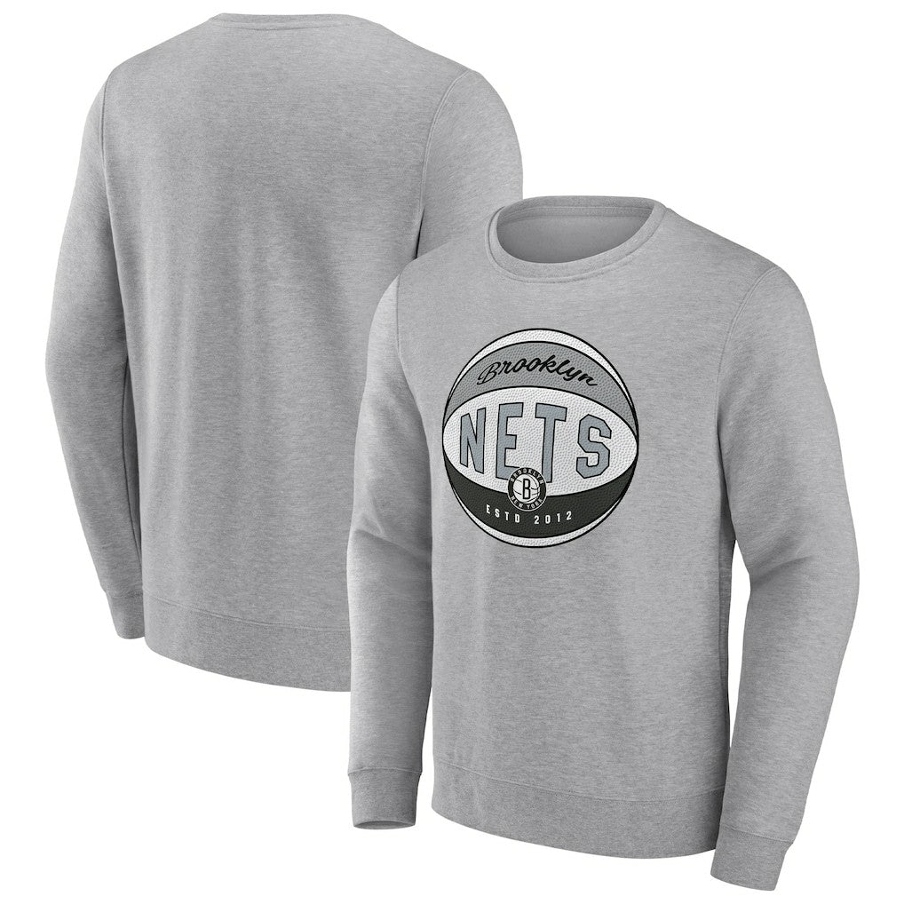 Fanatics Brooklyn Nets True Classics Vint Pullover Sweatshirt