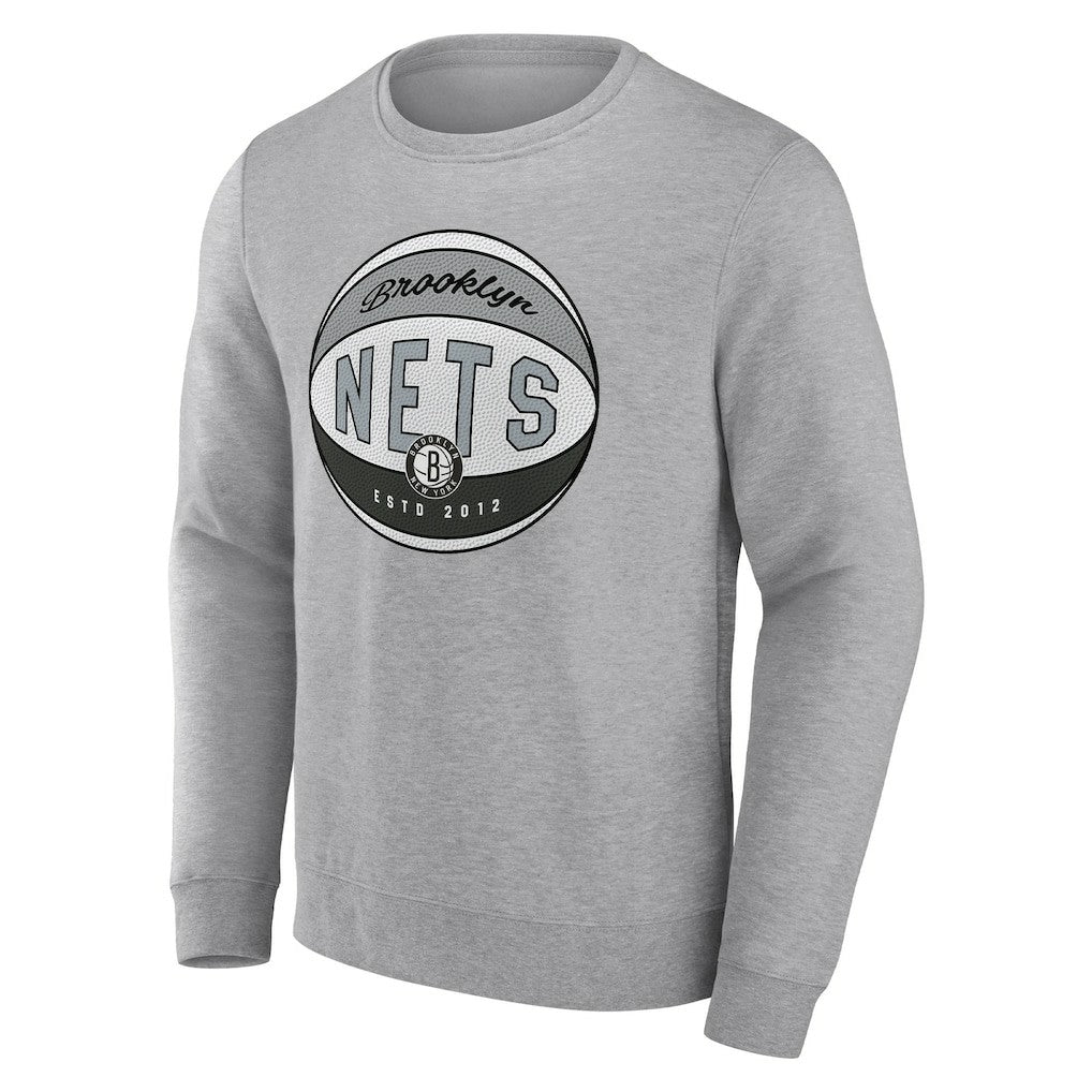 Fanatics Brooklyn Nets True Classics Vint Pullover Sweatshirt