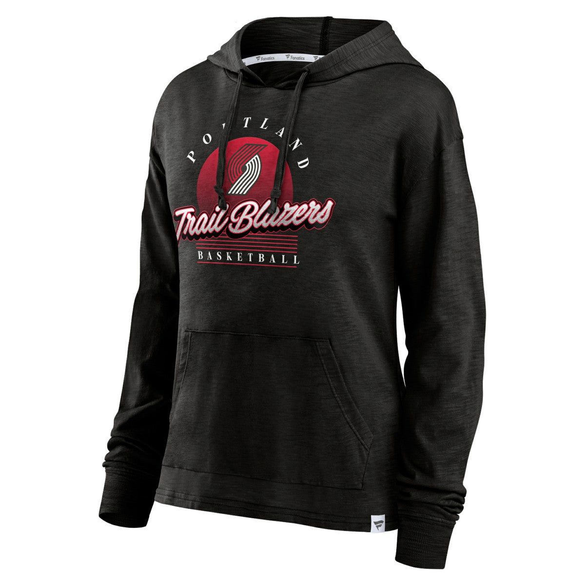 Fanatics Portland Trail Blazers Women's Full Steam Slub Hoodie T-Shirt