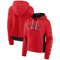 Fanatics Chicago Bulls Women's Iconic Halftime Colorblock Pullover Hoodie