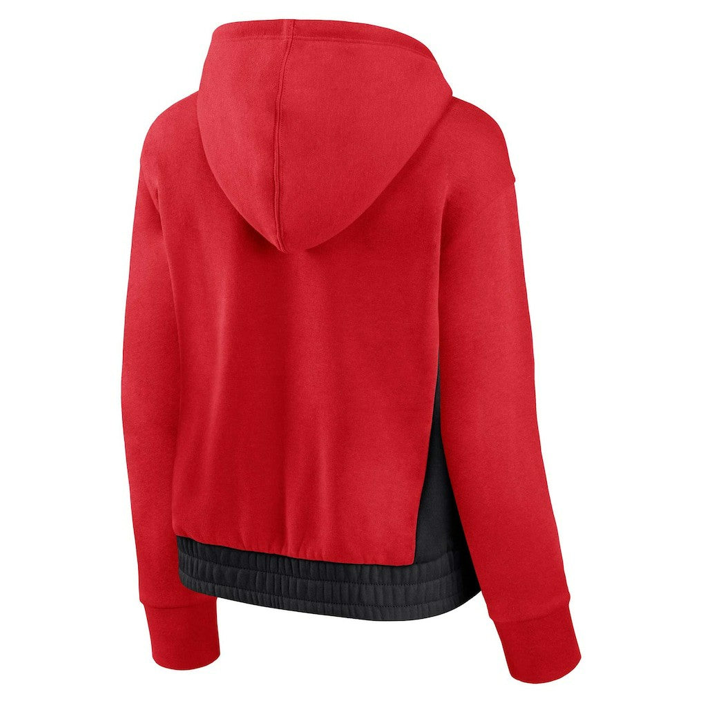 Fanatics Chicago Bulls Women's Iconic Halftime Colorblock Pullover Hoodie