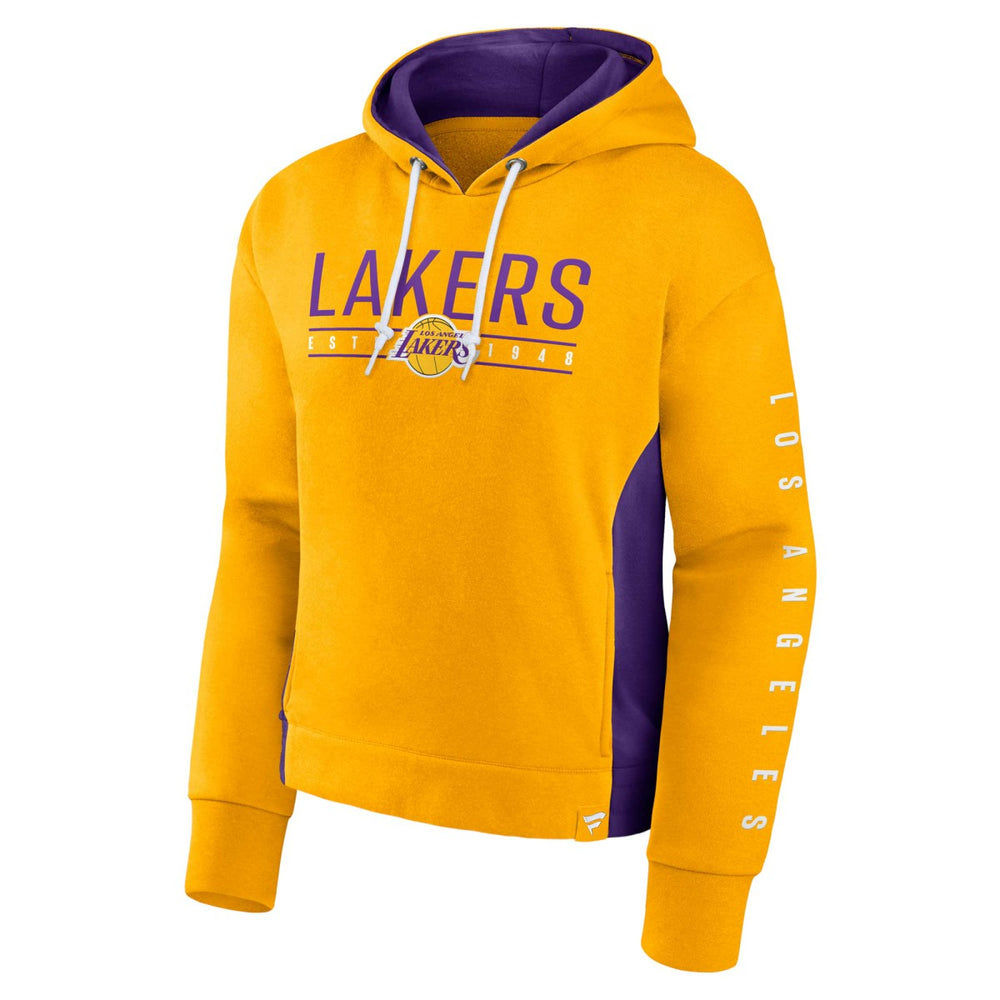 Fanatics Los Angeles Lakers Women's Iconic Halftime Colorblock Pullover Hoodie