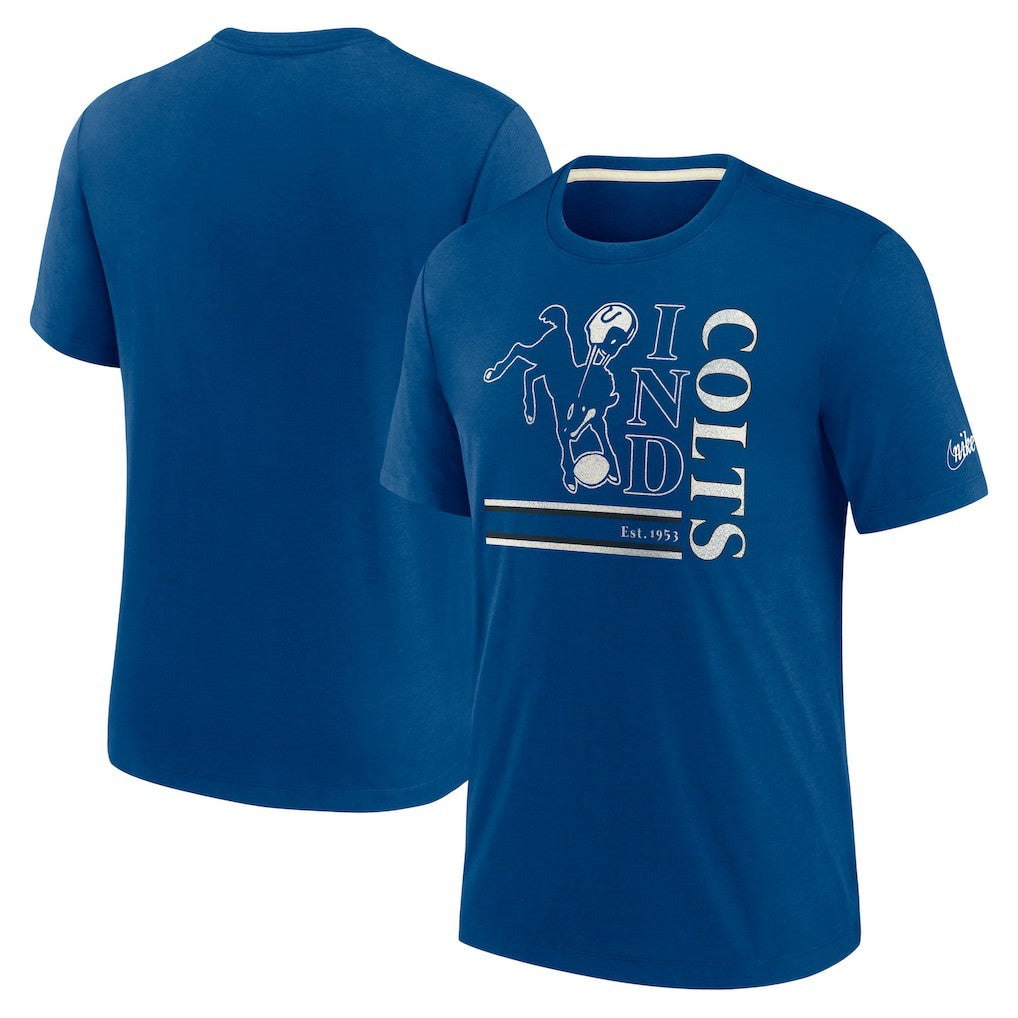 Wordmark Logo Tri-Blend T-Shirt - Indianapolis Colts T-shirts