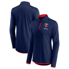 Navy Minnesota Twins Fanatics Women's Worth The Drive Quarter-Zip Jacket