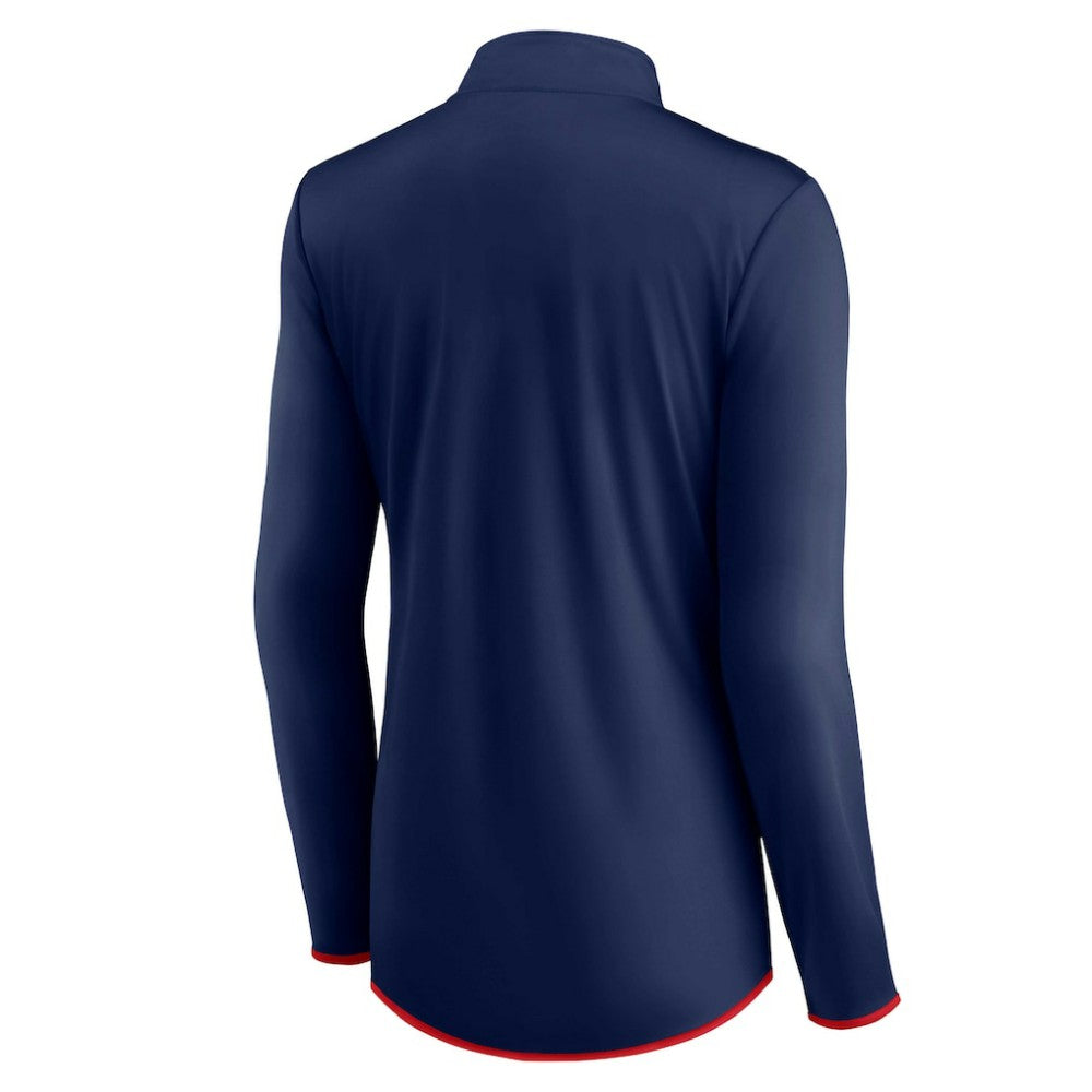 Navy Minnesota Twins Fanatics Women's Worth The Drive Quarter-Zip Jacket