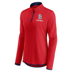 Red St. Louis Cardinals Fanatics Women's Worth The Drive Quarter-Zip Jacket