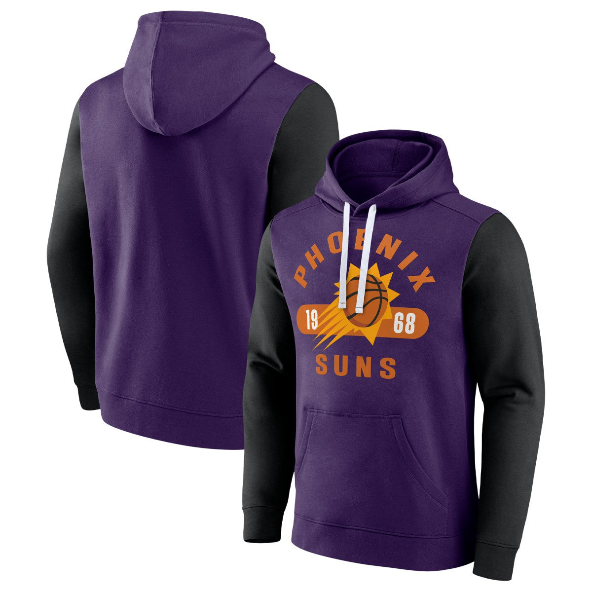 Fanatics Phoenix Suns Attack Colorblock Pullover Hoodie