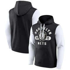 Fanatics Brooklyn Nets Attack Colorblock Pullover Hoodie