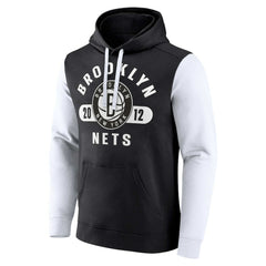 Fanatics Brooklyn Nets Attack Colorblock Pullover Hoodie