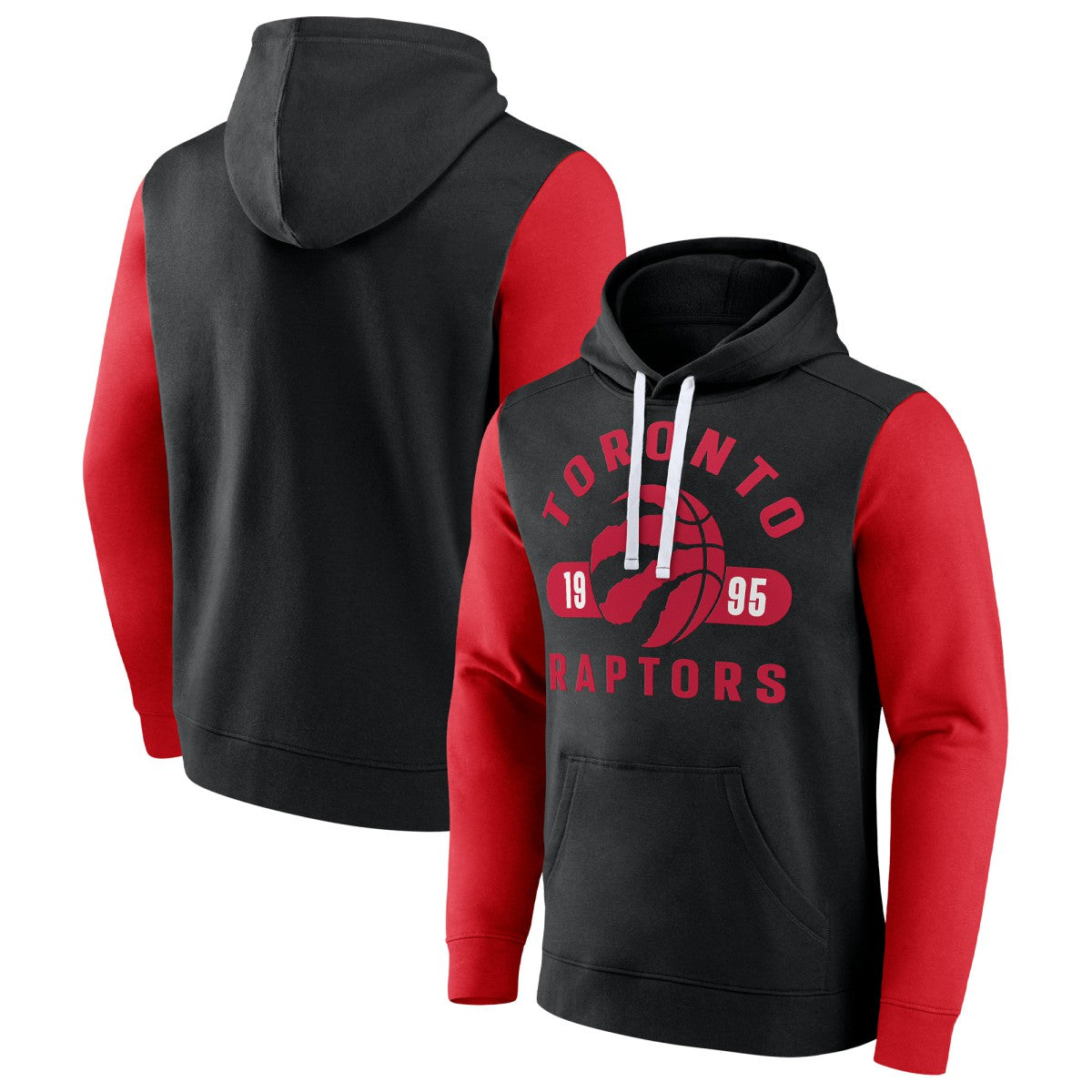 Fanatics Toronto Raptors Attack Colorblock Pullover Hoodie