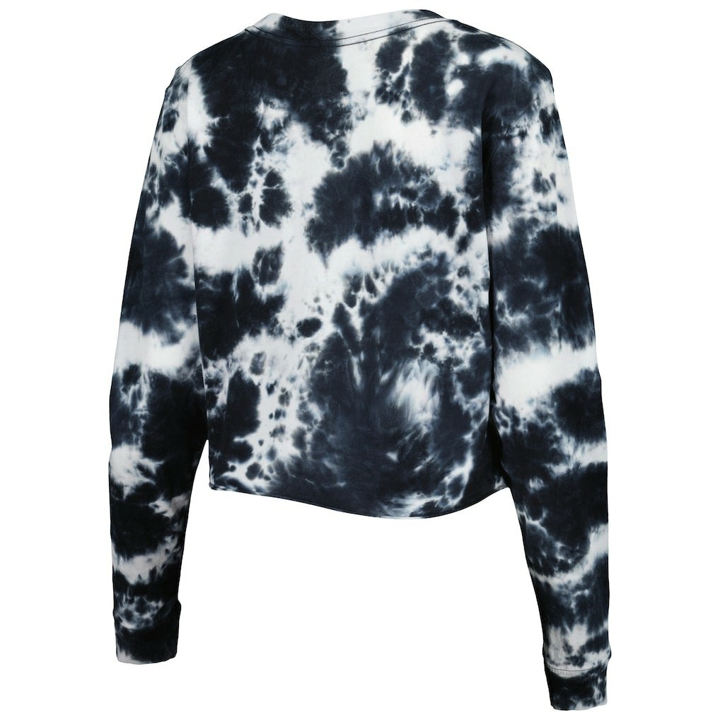 New Era Chicago Bulls Women's Tie Dye Cropped Long Sleeve T-Shirt sale