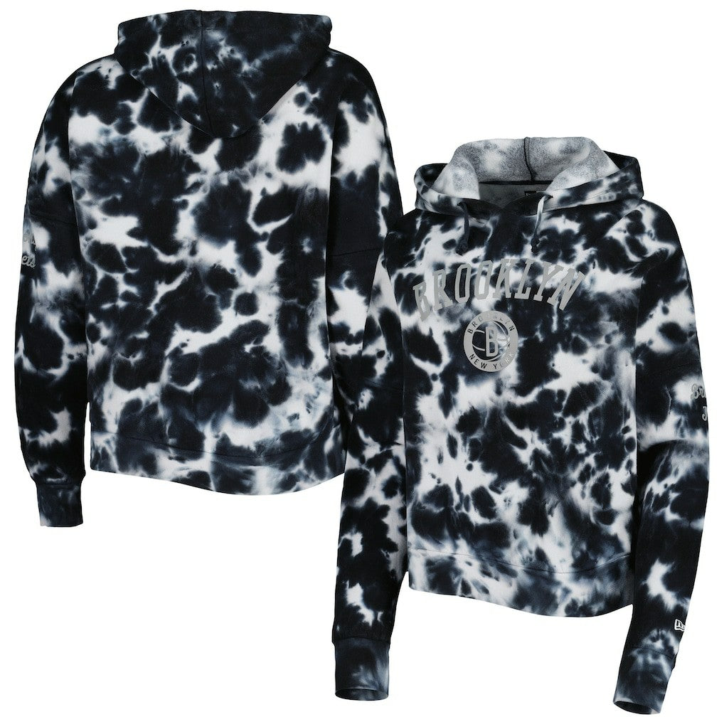 New Era Brooklyn Nets Women's Brushed Cotton Tie-Dye Pullover Hoodie
