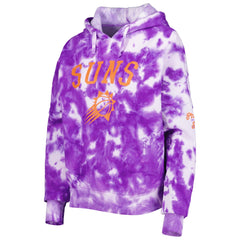 New Era Phoenix Suns Women's Brushed Cotton Tie-Dye Pullover Hoodie