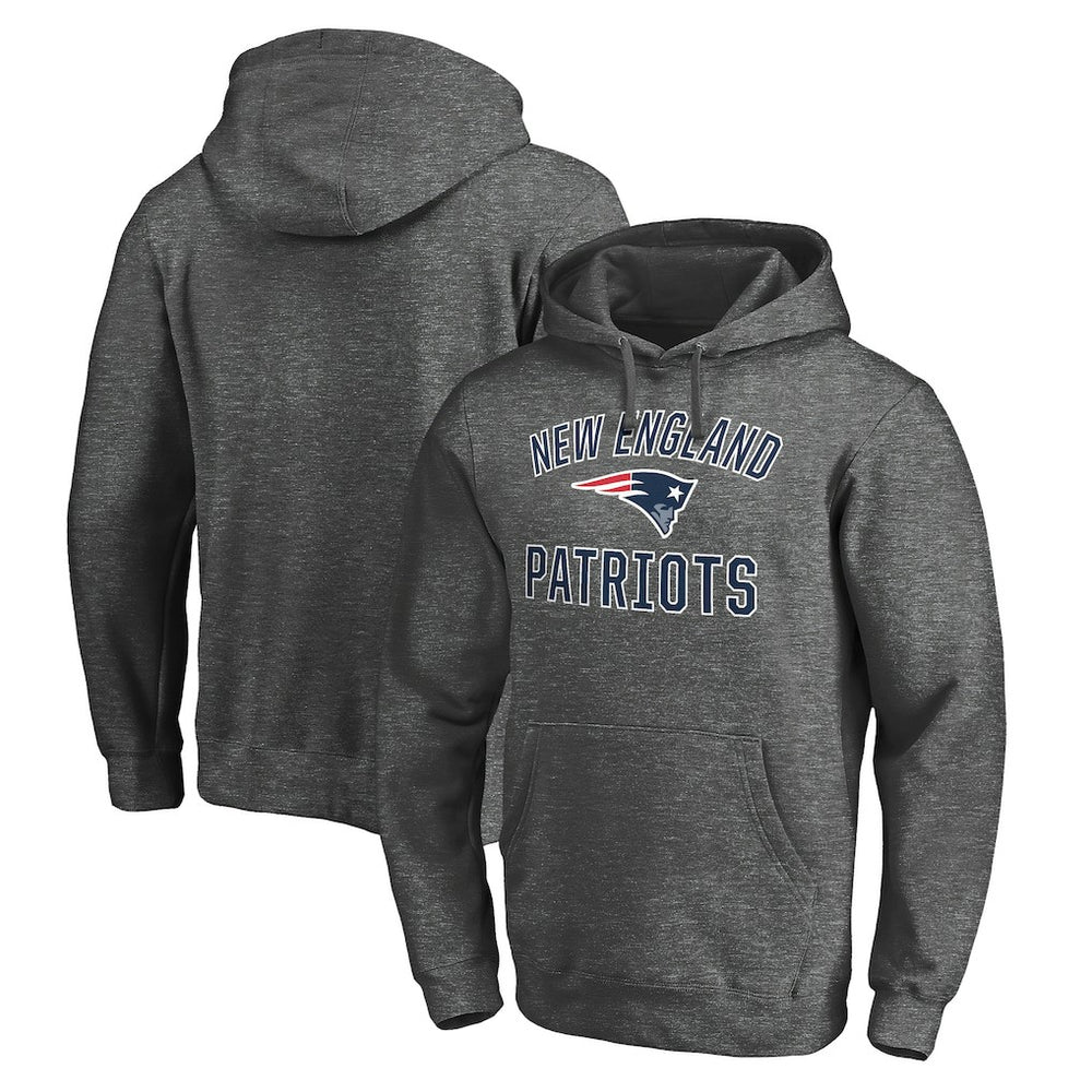 Victory Arch Team Fitted Pullover Hoodie - New England Patriots Hoodies