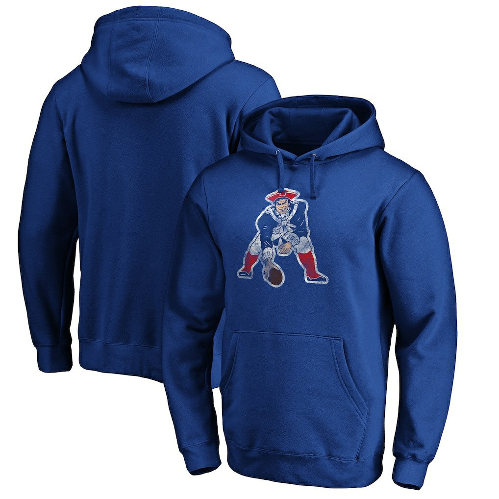 Throwback Logo Pullover Hoodie - New England Patriots Hoodies