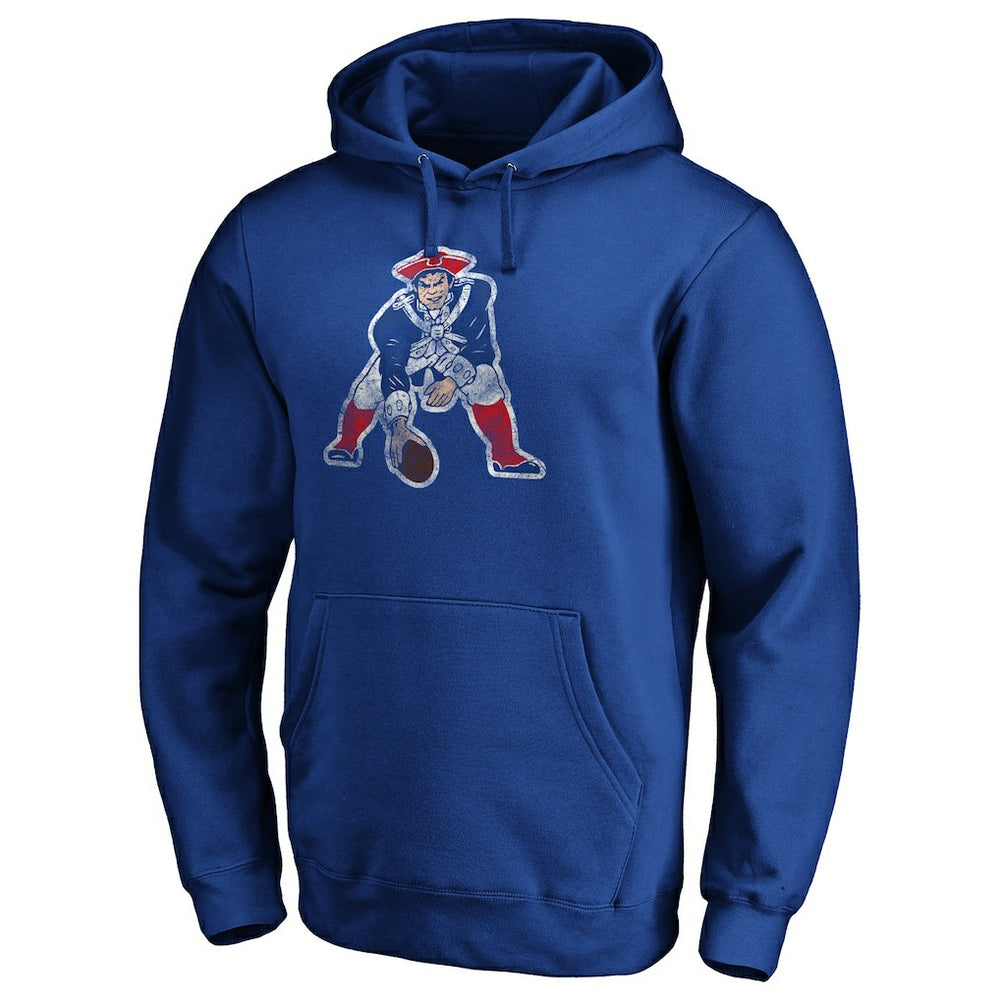 Throwback Logo Pullover Hoodie - New England Patriots Hoodies