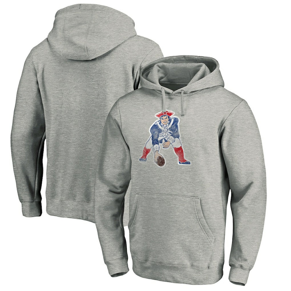 Throwback Logo Pullover Hoodie - New England Patriots Hoodies