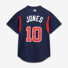 Navy Chipper Jones Atlanta Braves Mitchell & Ness Authentic Batting Practice Jersey