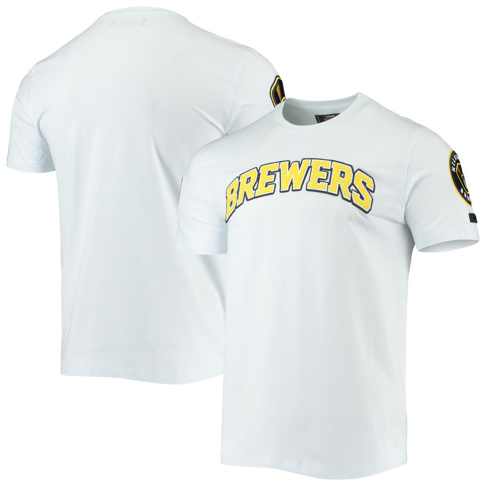 White Milwaukee Brewers Pro Standard Team Logo T-Shirt