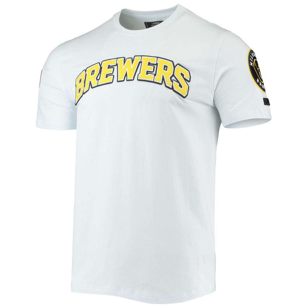 White Milwaukee Brewers Pro Standard Team Logo T-Shirt
