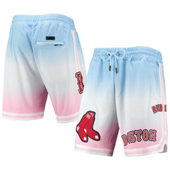 Blue/Pink Boston Red Sox Pro Standard Team Logo Pro Ombre Shorts