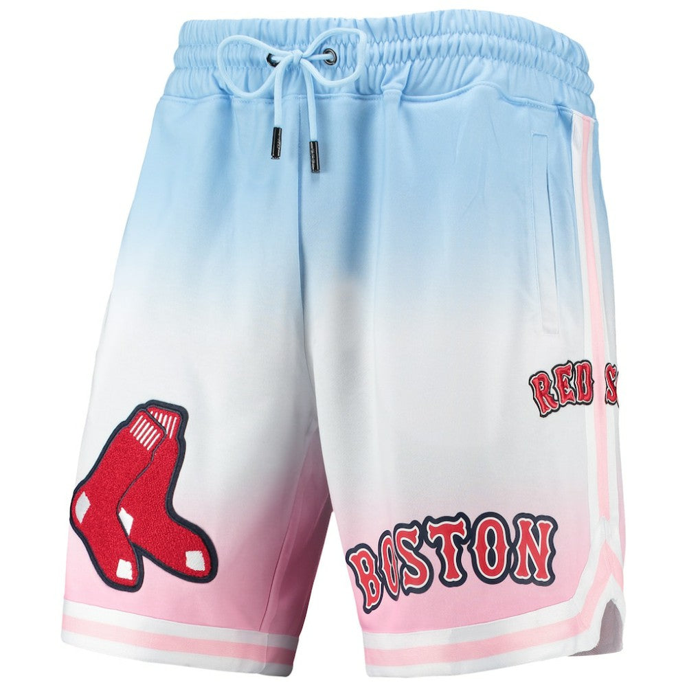 Blue/Pink Boston Red Sox Pro Standard Team Logo Pro Ombre Shorts