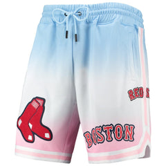 Blue/Pink Boston Red Sox Pro Standard Team Logo Pro Ombre Shorts