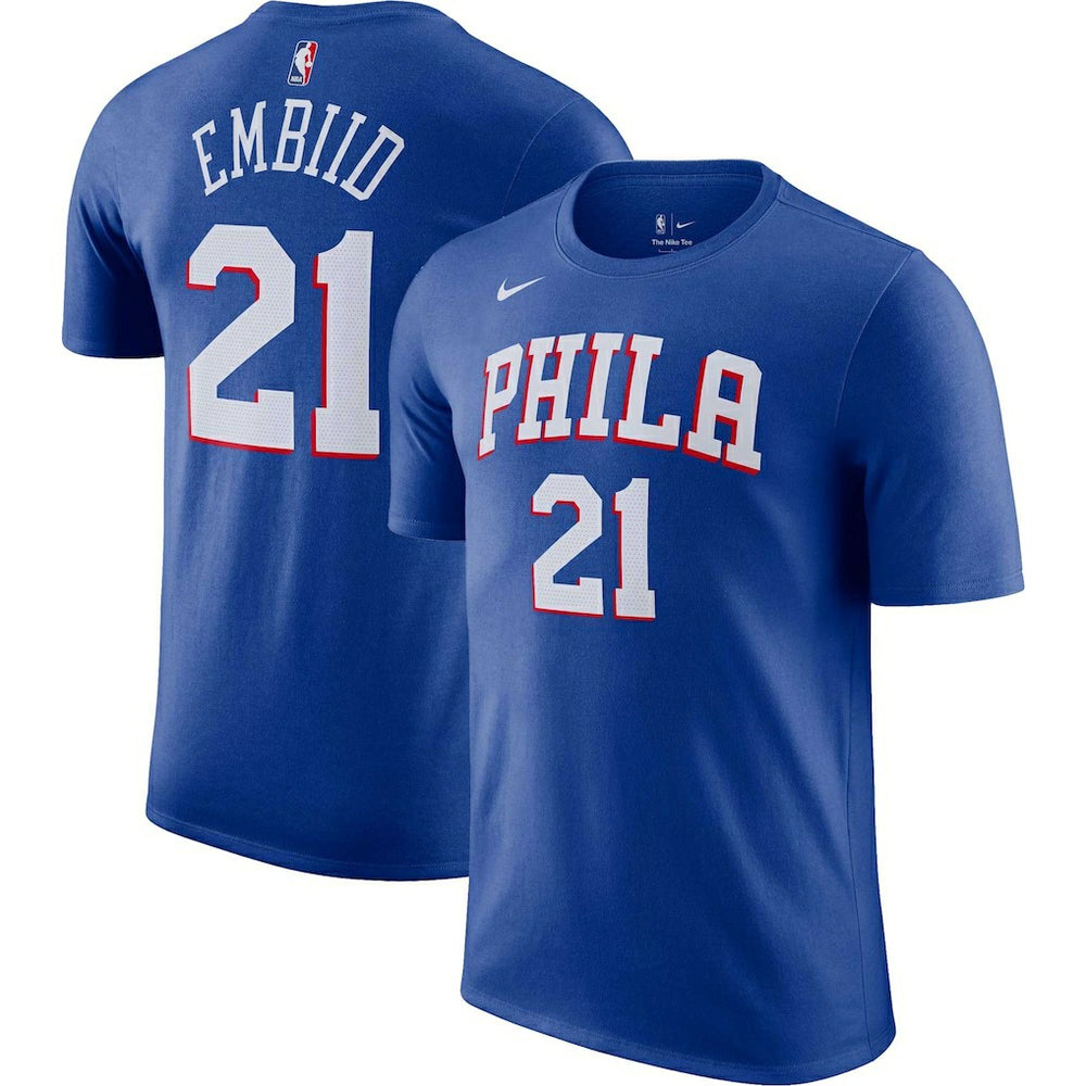 Nike Joel Embiid Philadelphia 76ers Icon 2022/23 Name & Number T-Shirt