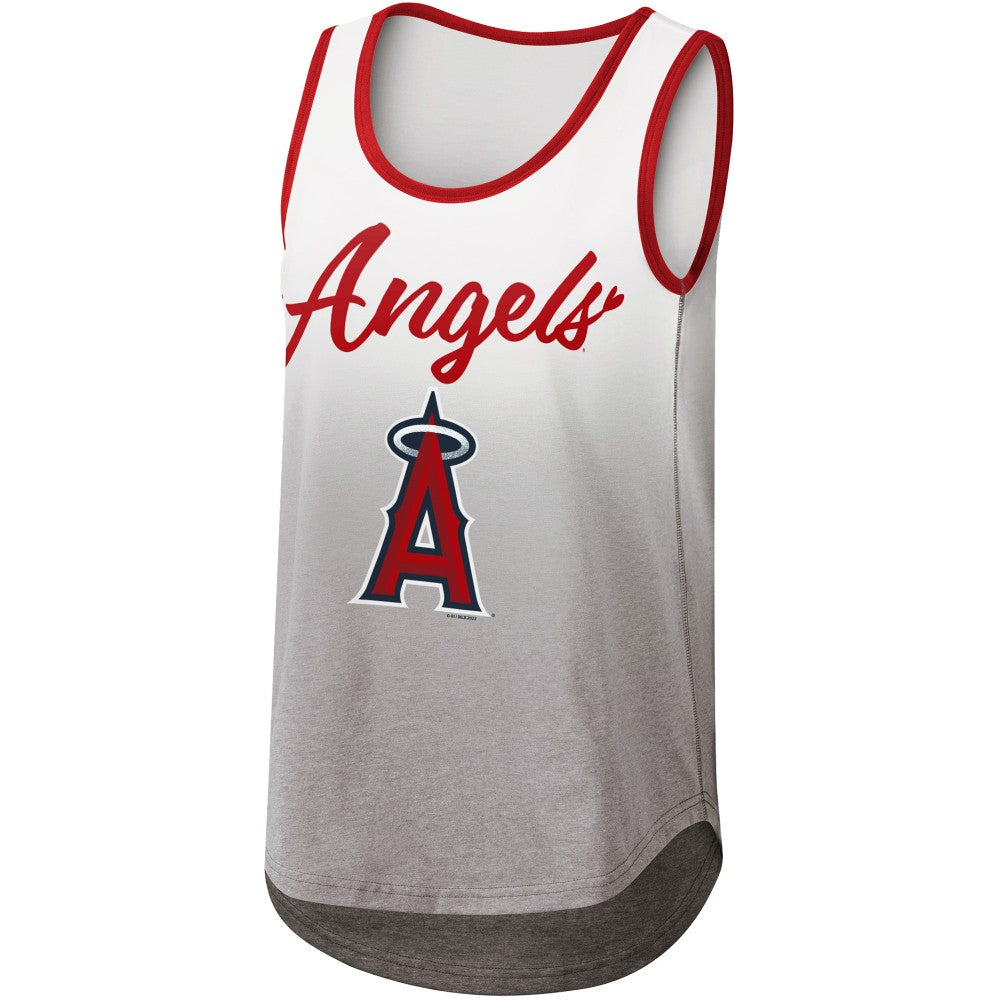 White Los Angeles Angels G-III 4Her by Carl Banks Women's Logo Opening Day Tank Top