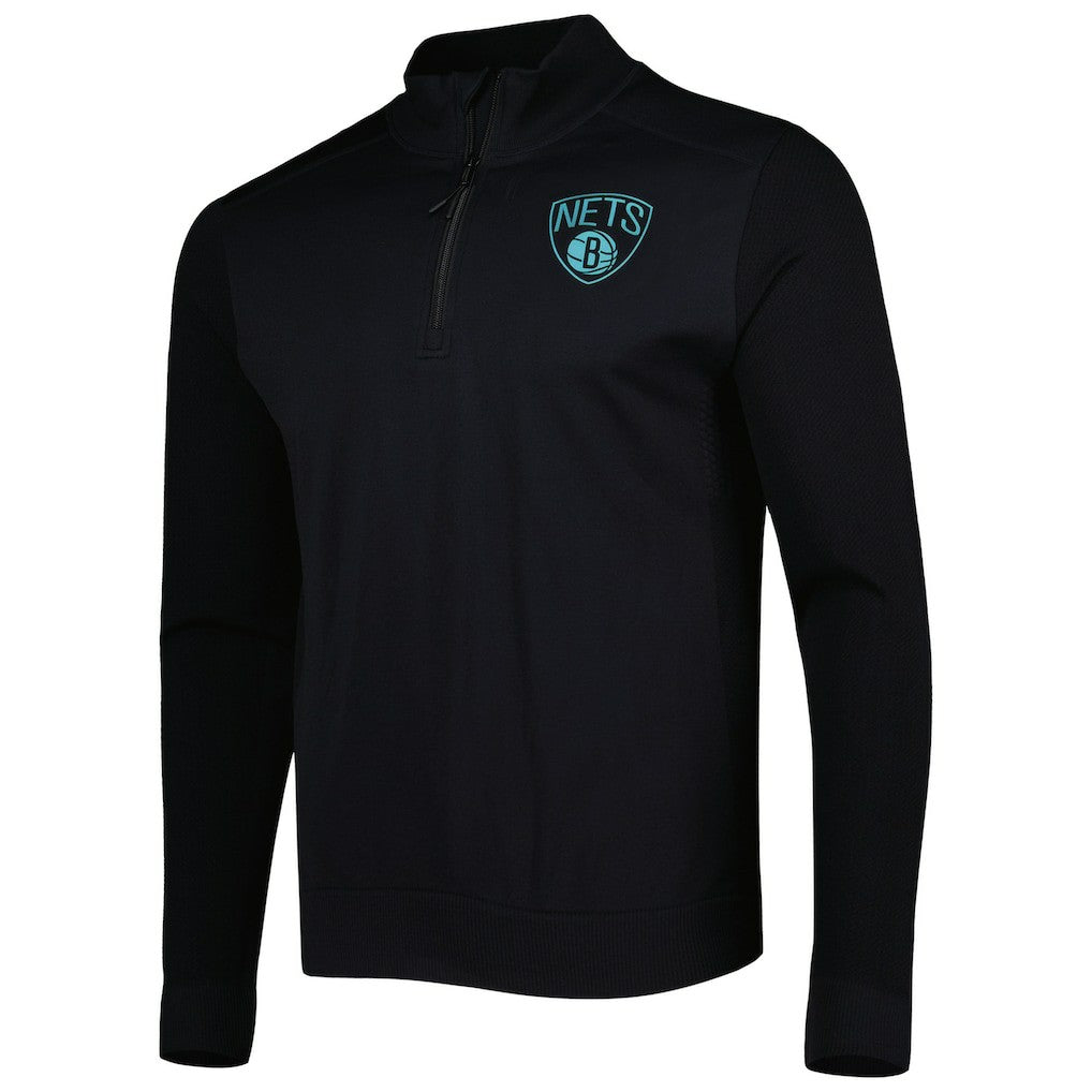 Brooklyn Nets Levelwear Nano Engineered Knit Fabric Quarter-Zip Jacket