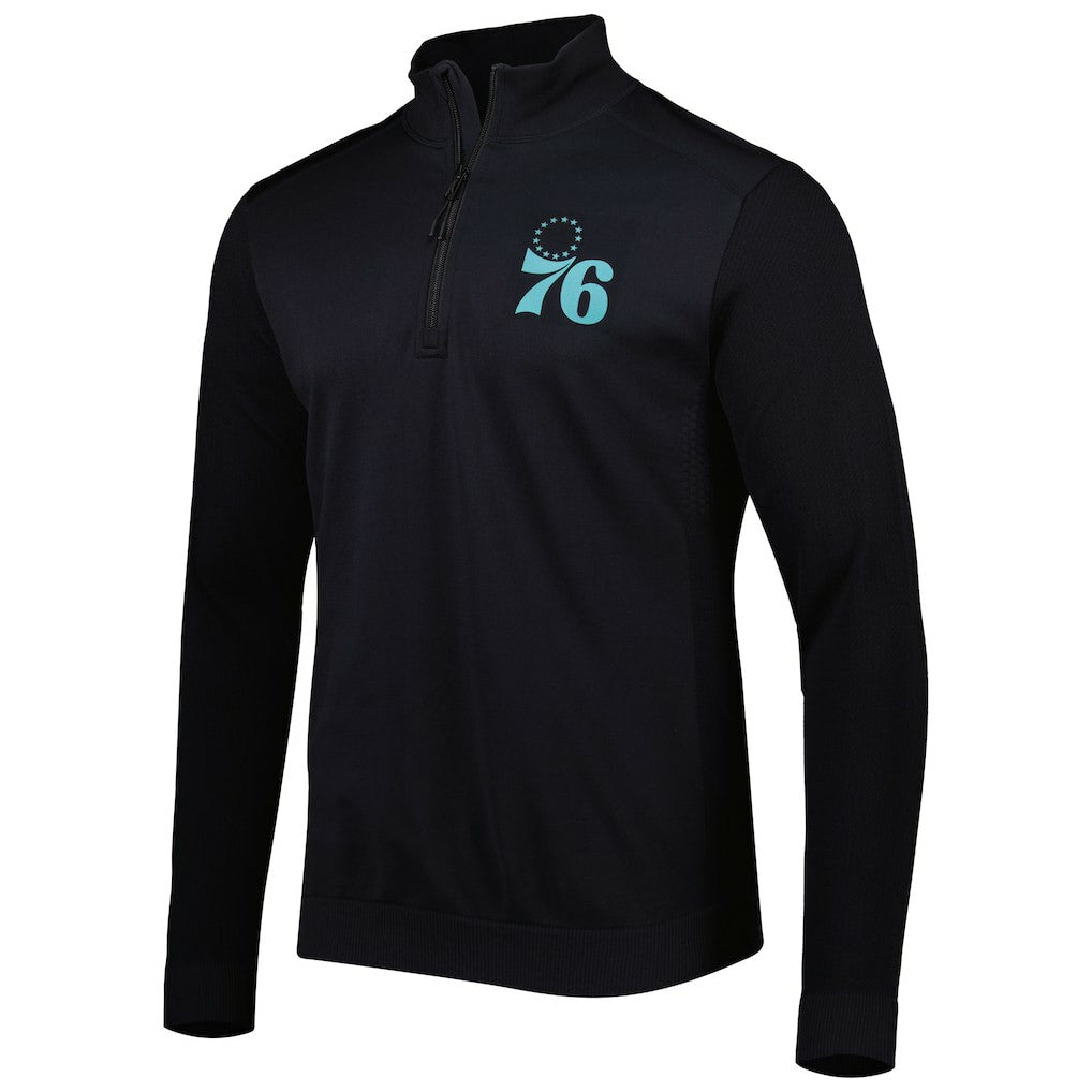 Philadelphia 76ers Levelwear Nano Engineered Knit Fabric Quarter-Zip Jacket