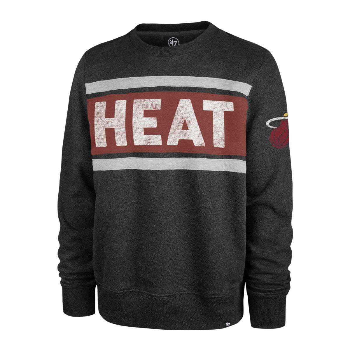 47 brand Miami Heat '47 Tribeca Emerson Pullover Sweatshirt