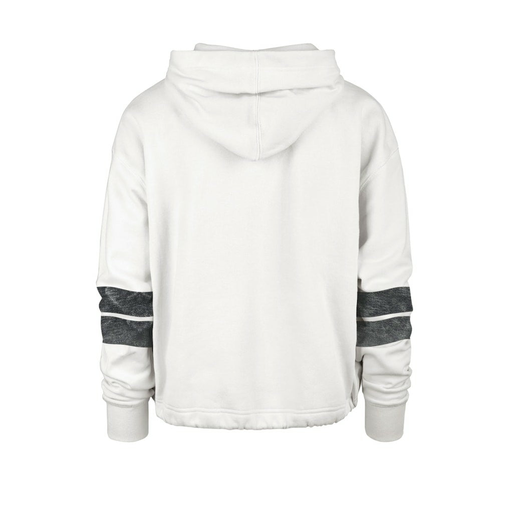 47 brand Brooklyn Nets '47 Women's Emerson Stripe Cropped Pullover Hoodie