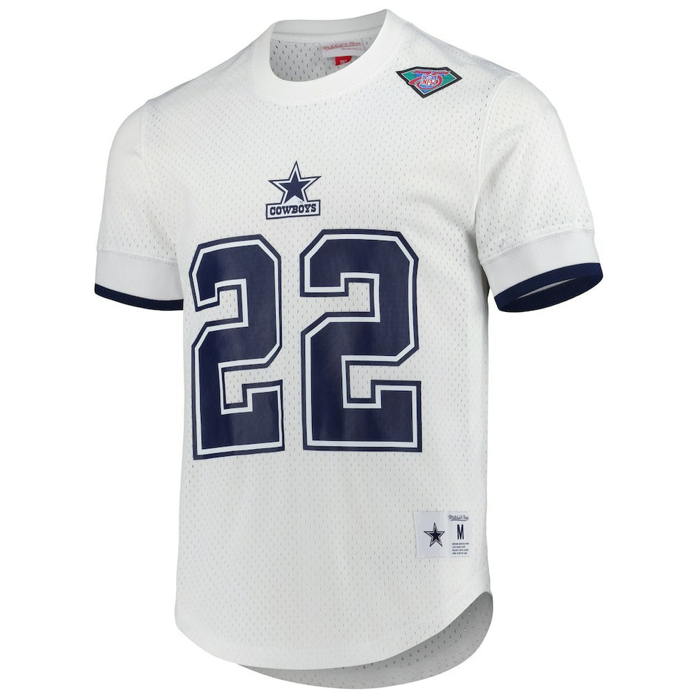 Emmitt Smith  Retired Player Name & Number Mesh Top - Dallas Cowboys Tops