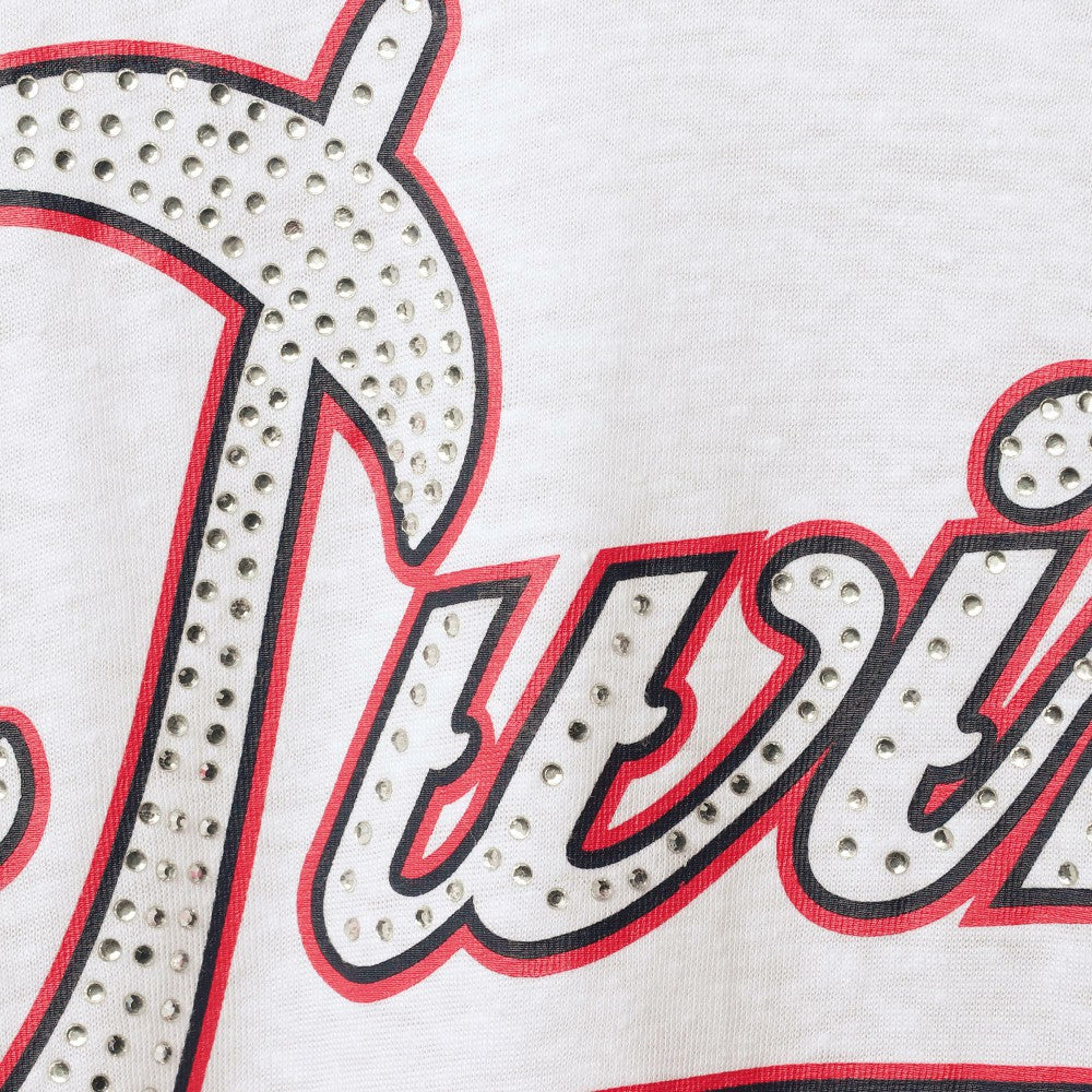 White/Red Minnesota Twins Touch Women's Base Runner 3/4-Sleeve V-Neck T-Shirt