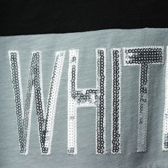 Black/Silver Chicago White Sox Touch Women's Lead Off Notch Neck T-Shirt