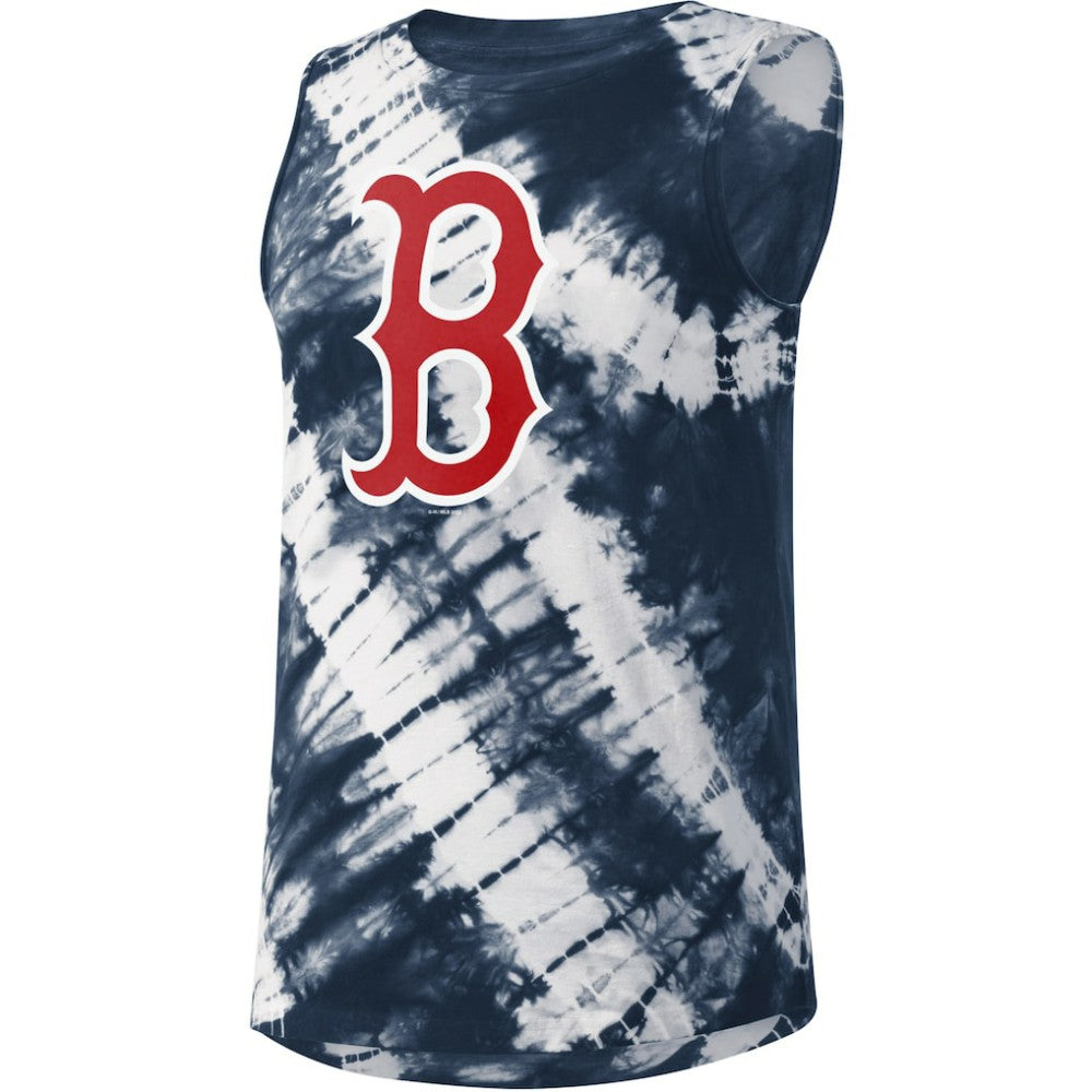 Navy Boston Red Sox Touch Women's Money Ball Tie-Dye Tank Top
