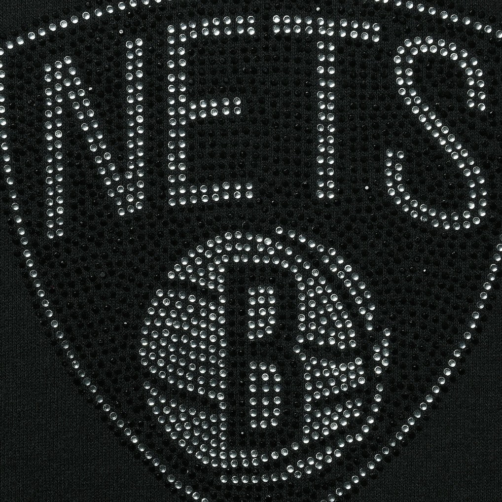 Brooklyn Nets DKNY Sport Women's Carrie Rhinestone Pullover Sweatshirt