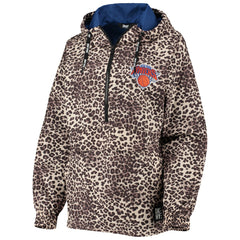 New York Knicks DKNY Sport Women's Gabriella Windbreaker Half-Zip Hoodie