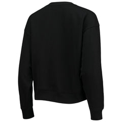 Black Miami Marlins DKNY Sport Women's Carrie Pullover Sweatshirt