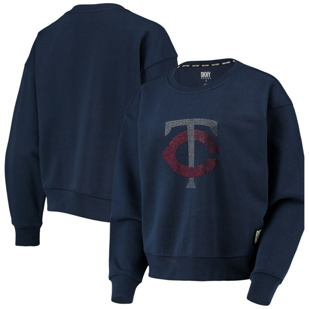 Navy Minnesota Twins DKNY Sport Women's Carrie Pullover Sweatshirt