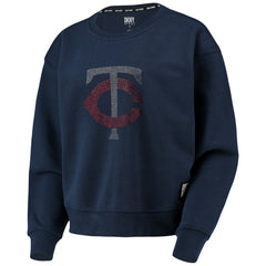 Navy Minnesota Twins DKNY Sport Women's Carrie Pullover Sweatshirt
